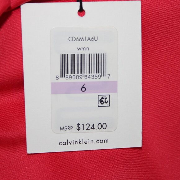 Calvin Klein Dress $124 Sz 6 Pink Sleeveless Pockets Polyester Spandex Dress - Picture 11 of 14